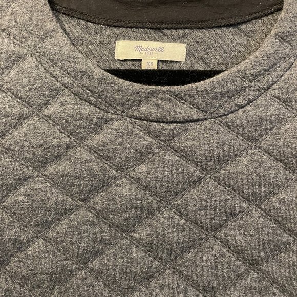 Madewell Quilted Cropped Sweater - Picture 2 of 2